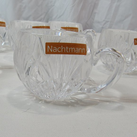 Palais 6 Piece Embossed Glassware with Handle Glass Cup/Mug Set - Clear - Picture 4 of 7